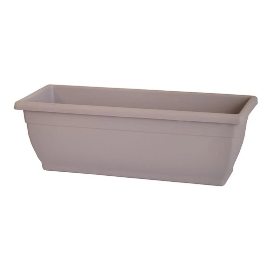 Jardinière plastique L60xH20 cm taupe