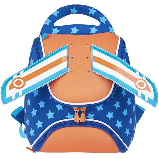 Sac maternelle bleu et orange Super-Héros