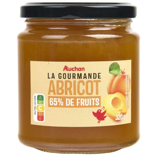 La Gourmande confiture à l'abricot 65% de fruits
