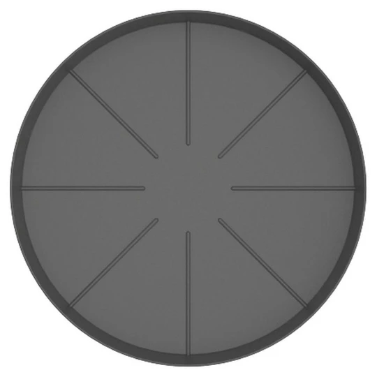 Soucoupe en plastique - 12cm pour Pot horticole D17cm - Noir