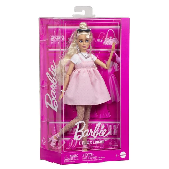 Poupée Barbie Deluxe Style Robe Rose Bonbon