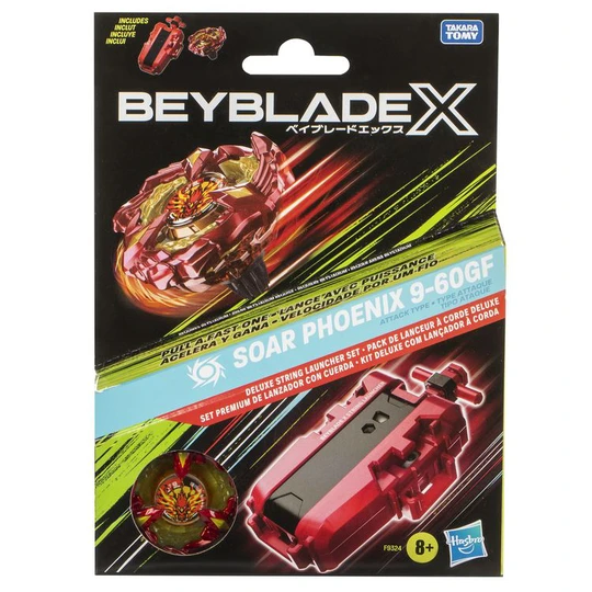 Pack Soar Phoenix 9-60GF Beyblade X lanceur à corde Deluxe