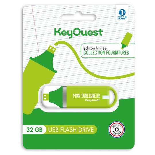 Clé USB 32Go Surligneur Vert