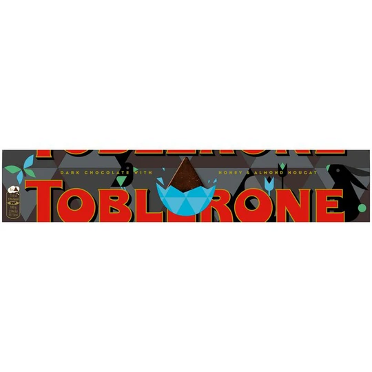 Barre de chocolat noir suisse avec nougat au miel et aux amandes