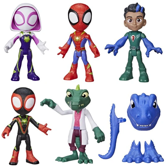Pack figurines x5 Spidey Dino et Accessoires