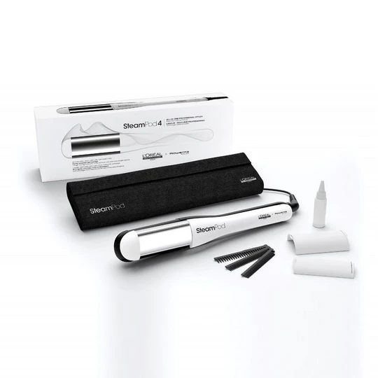 Lisseur boucleur à vapeur professionnel Steampod 4.0 - Blanc