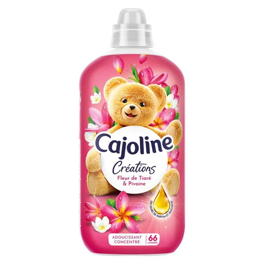 Assouplissant liquide parfum fleur de tiaré et pivoine