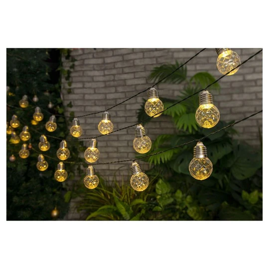 Guirlande solaire polypropylène 50 ampoules 11,8 m