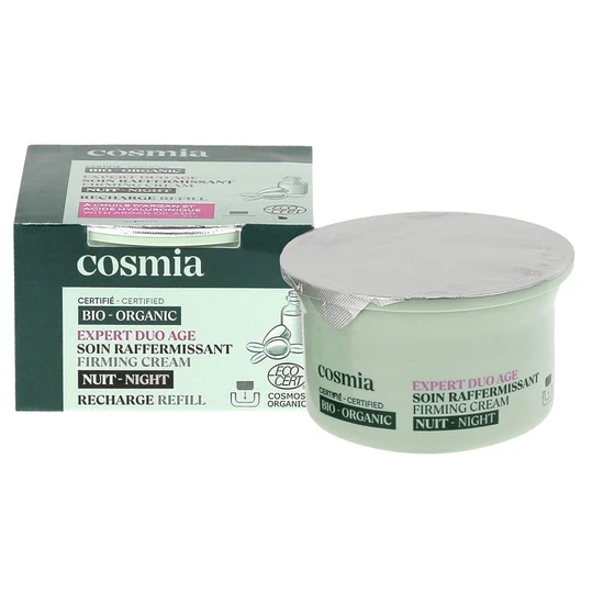 Expert duo âge Recharge crème de nuit raffermissante bio à l'huile d'argan et acide hyaluronique