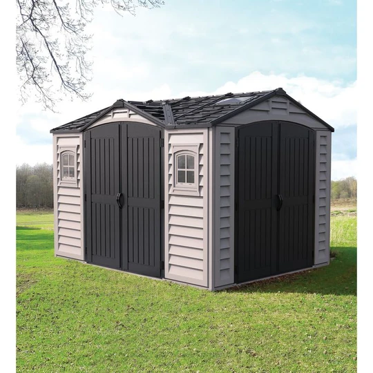 Abri de jardin PVC - 7,32m² - DARKGREY APEX