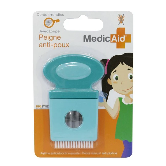 Peigne anti-poux avec loupe