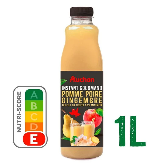 Instant gourmand Pur jus pomme poire gingembre