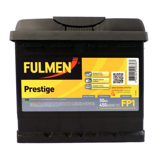Batterie prestige fulmen pour voiture 450A 50AHFP1