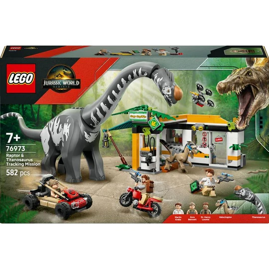 Jurassic World 76973 - La Poursuite du Vélociraptor et du Titanosaure