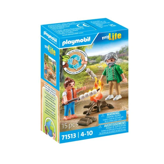 My Life 71513 - Grand père et petite fille au Feu de camp