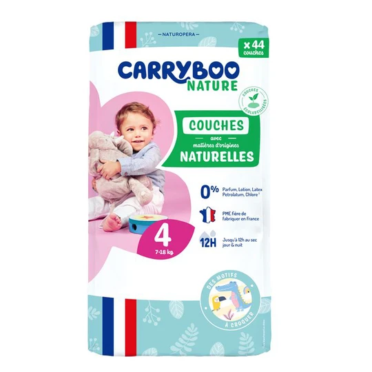 Nature couches écologiques taille 4 (7-18kg)