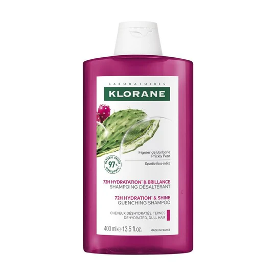 Shampoing désaltérant 72H hydratation & brillance cheveux déshydratés, ternes au figuier de Barbarie