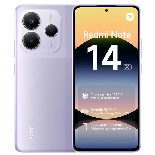 Redmi Note 14 5G 256Go - Violet