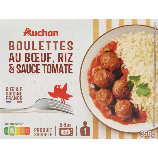Boulettes de bœuf et riz