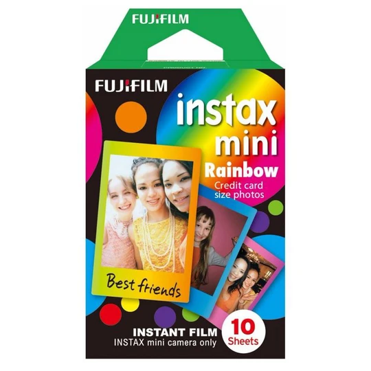 Papier photo instantané - Films Instax Mini - Rainbow - 10 feuilles
