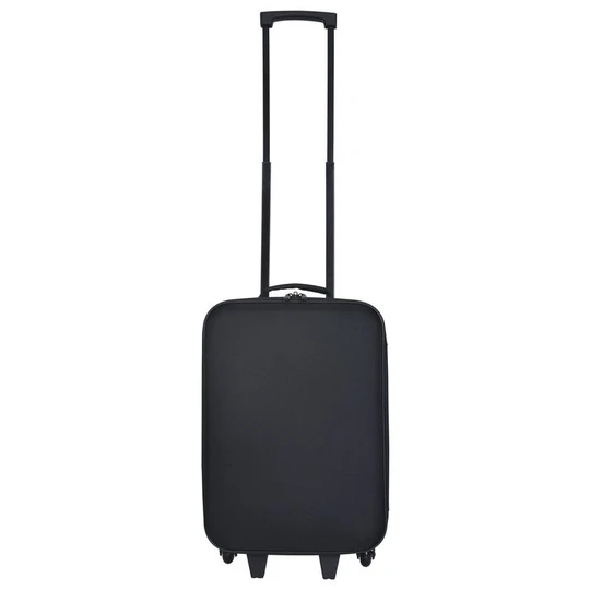 Valise cabine souple noire 49x32x17cm