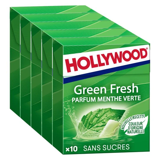 Chewing-gums à la menthe verte sans sucres