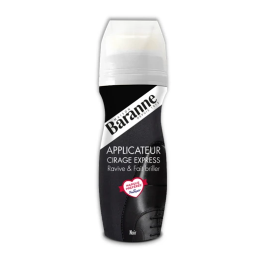 Applicateur express noir pour cuir ravive et fait briller