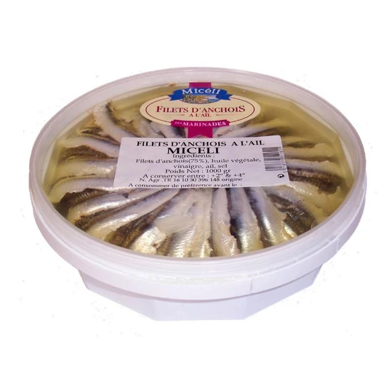 Filets d'anchois à l'ail