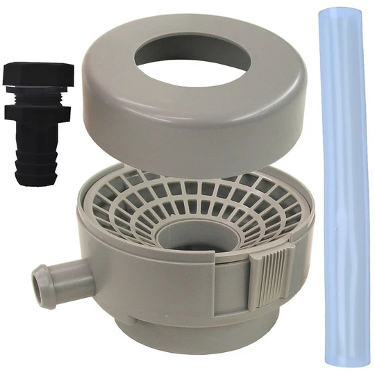 Kit raccord chéneau - Gris - D70/80/100 - Section 75x75mm
