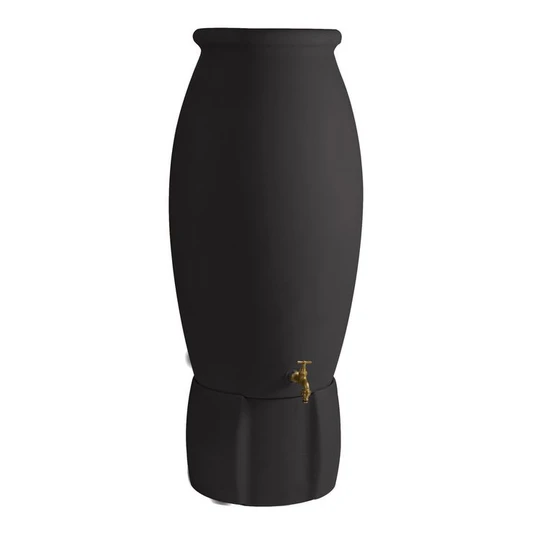 Récupérateur d'eau amphore avec socle Anthracite - 235L - JARRE