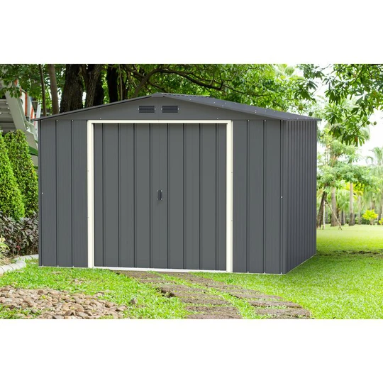 Abri de jardin métal - Anthracite - 6,65m²