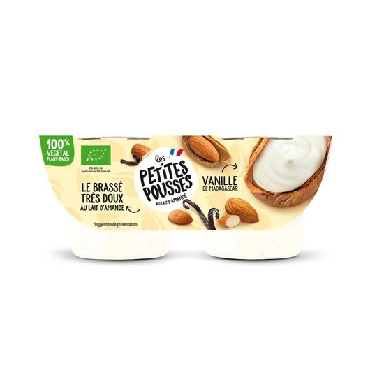 Brassé au lait d'amande et à la vanille bio