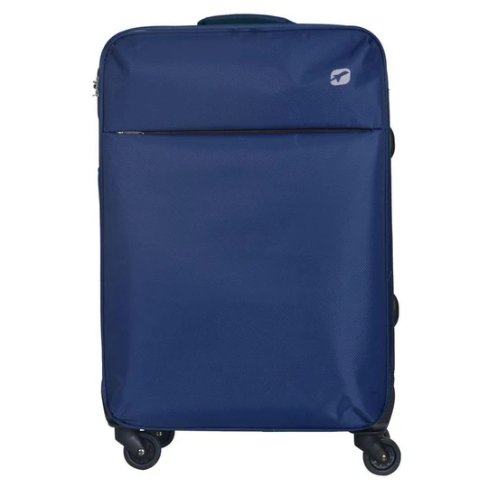 Valise souple 65cm 4 roues FLYLINE - bleu foncé