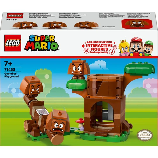 Super Mario 71433 - Terrain de Jeu des Goombas - Objet Collector Nintendo - Set d'Aventures - Jouet avec 3 Figurines à Construire