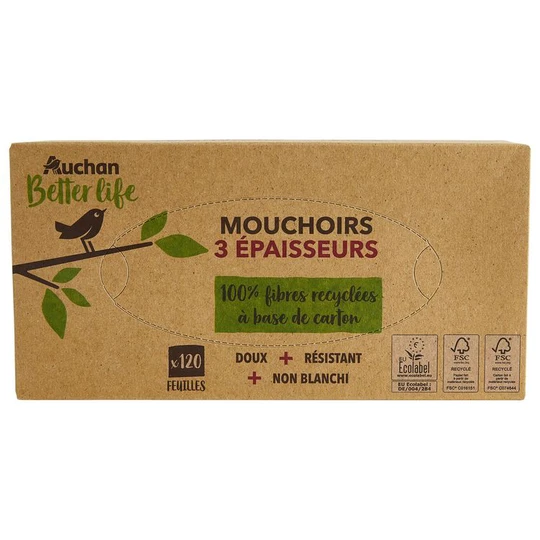 Boîte de mouchoirs 3 épaisseurs