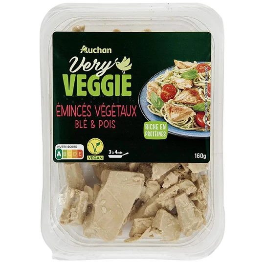 Emincés végétaux blé et pois