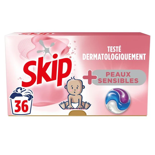 Lessive capsules sensitive peaux sensible
