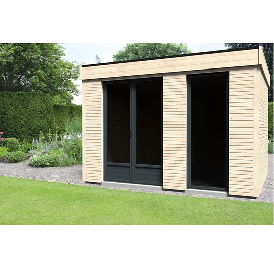 Abri de jardin bois - Toit plat - 8.71m² - DEVOR HOME
