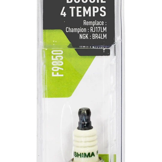 Bougie adaptable de jardin sur moteur 4 temps - Vilebrequin horizontal