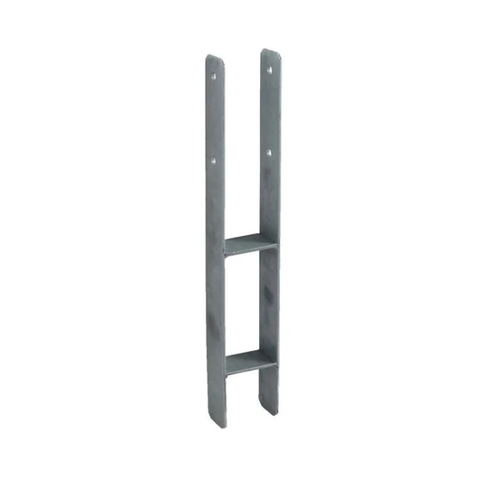 Support en H pour fixation carport - Poteau 9x9cm