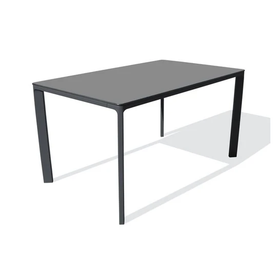 Table de jardin rectangulaire - 4/6 places - Aluminium laqué et peinture - Anthracite - EPOXY MEET