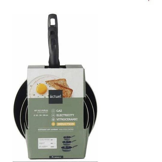 Poêles induction X3 20,24 et 28 cm - Gris