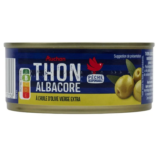 Thon albacore à l'huile d'olive vierge extra