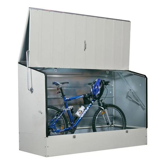 Abri à vélos - Métal - Crème - 1,64m²