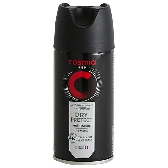 Déodorant spray homme 48h dry protect anti-traces