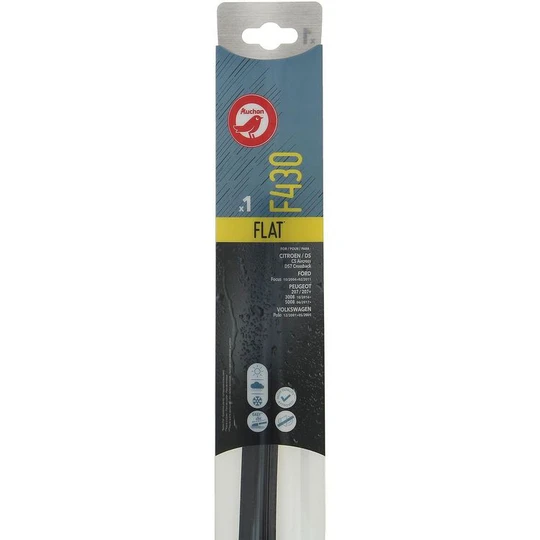 Balai d'essuie-glace plat F430 43cm pour CITROËN / DS FORD PEUGEOT VOLKSWAGEN