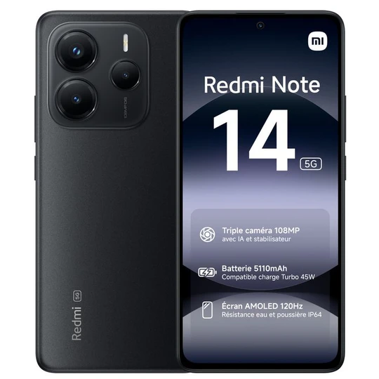 Redmi Note 14 5G 256Go - Noir