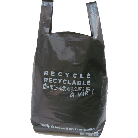 SAC NOIR BRETELLES RECYCLE 20L