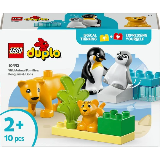 Duplo 10442 - Familles d'Animaux Sauvages : Pingouins et Lions