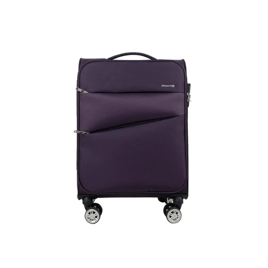 Valise cabine souple violette Perfeckto 55x35x20cm